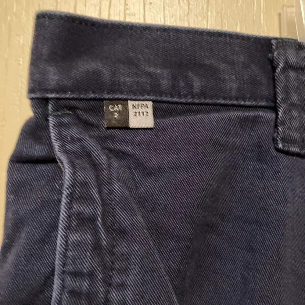 CARHARTT Size 40x32 Blue Fire Resistant Cotton Blend Pants